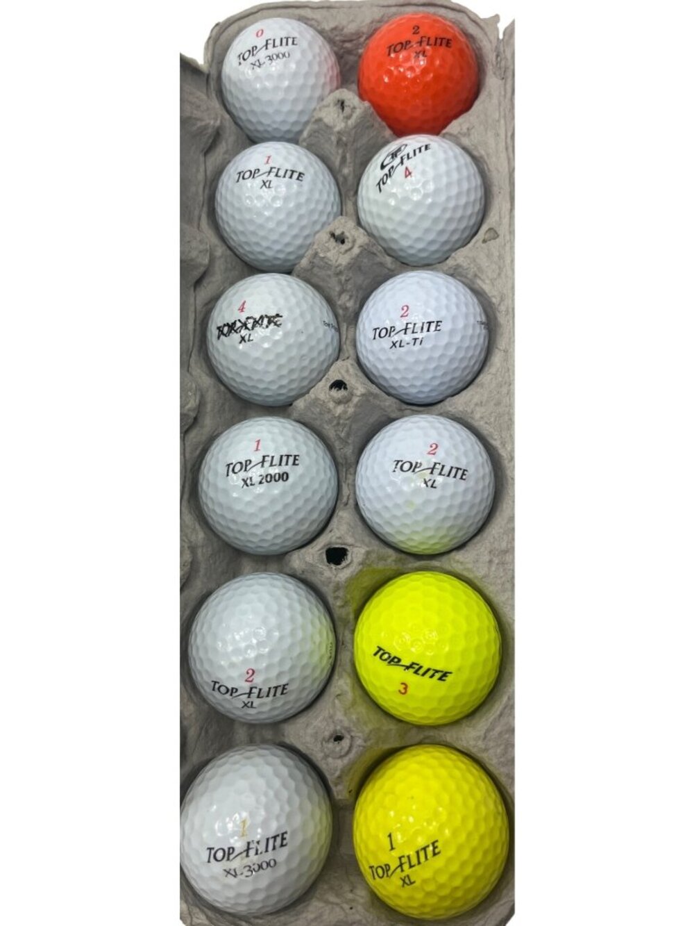 Top-Flite Golf Balls XL Series Assorted Colors & Models 103e